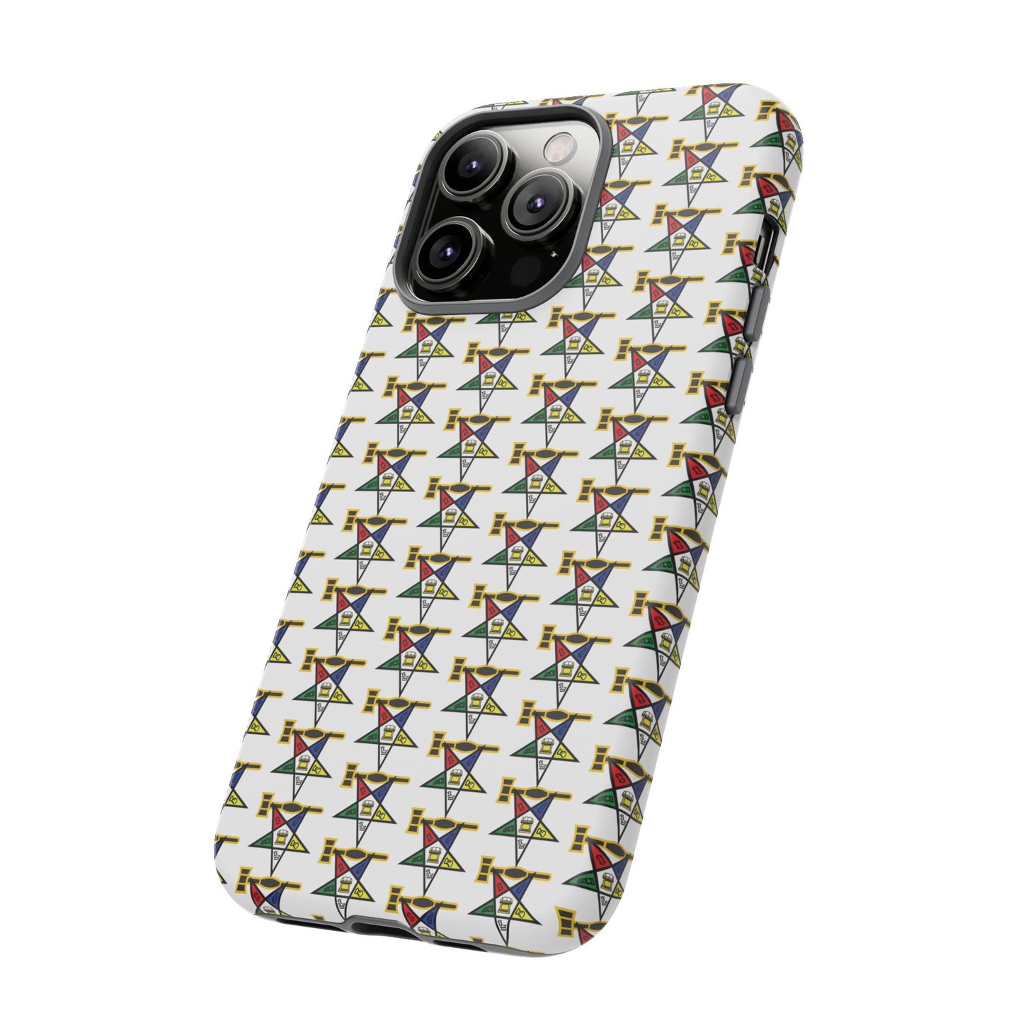 Tough Cases iPhone Case, Colorful Geometric Phone Cover, Unique Gift for Tech Lovers, Durable Phone Accessories, Trendy Phone Protector