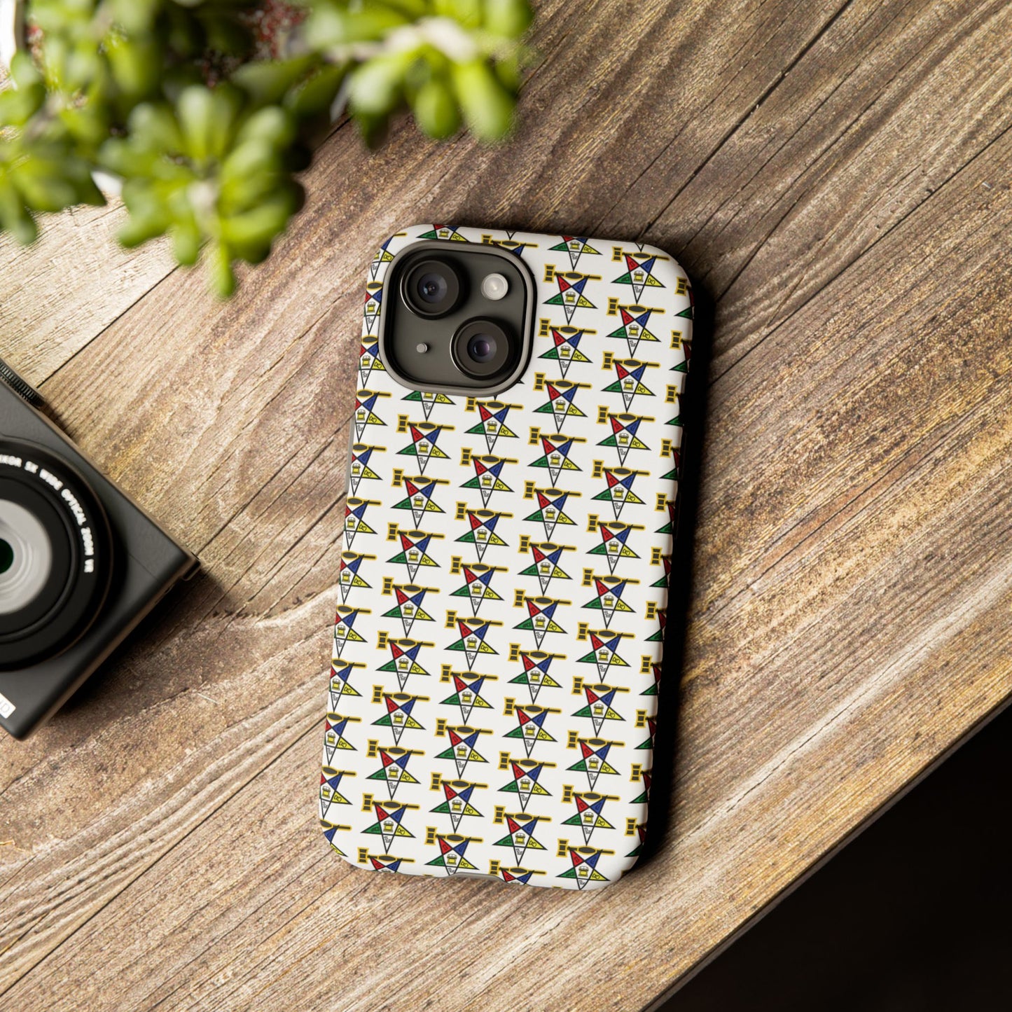 Tough Cases iPhone Case, Colorful Geometric Phone Cover, Unique Gift for Tech Lovers, Durable Phone Accessories, Trendy Phone Protector