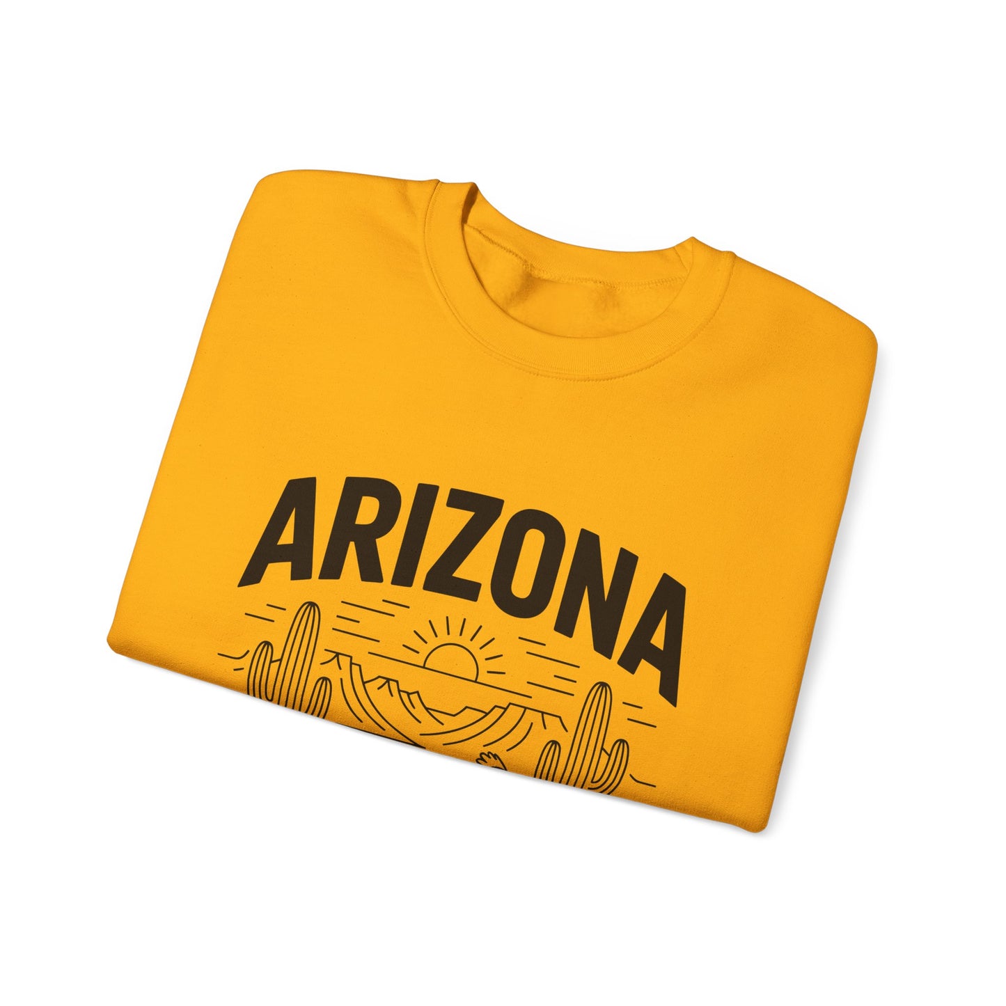 Arizona Crewneck Sweatshirt | Vintage State Apparel, Gift for Travelers, Southwest Style, Unisex Fashion, Cozy Outfit