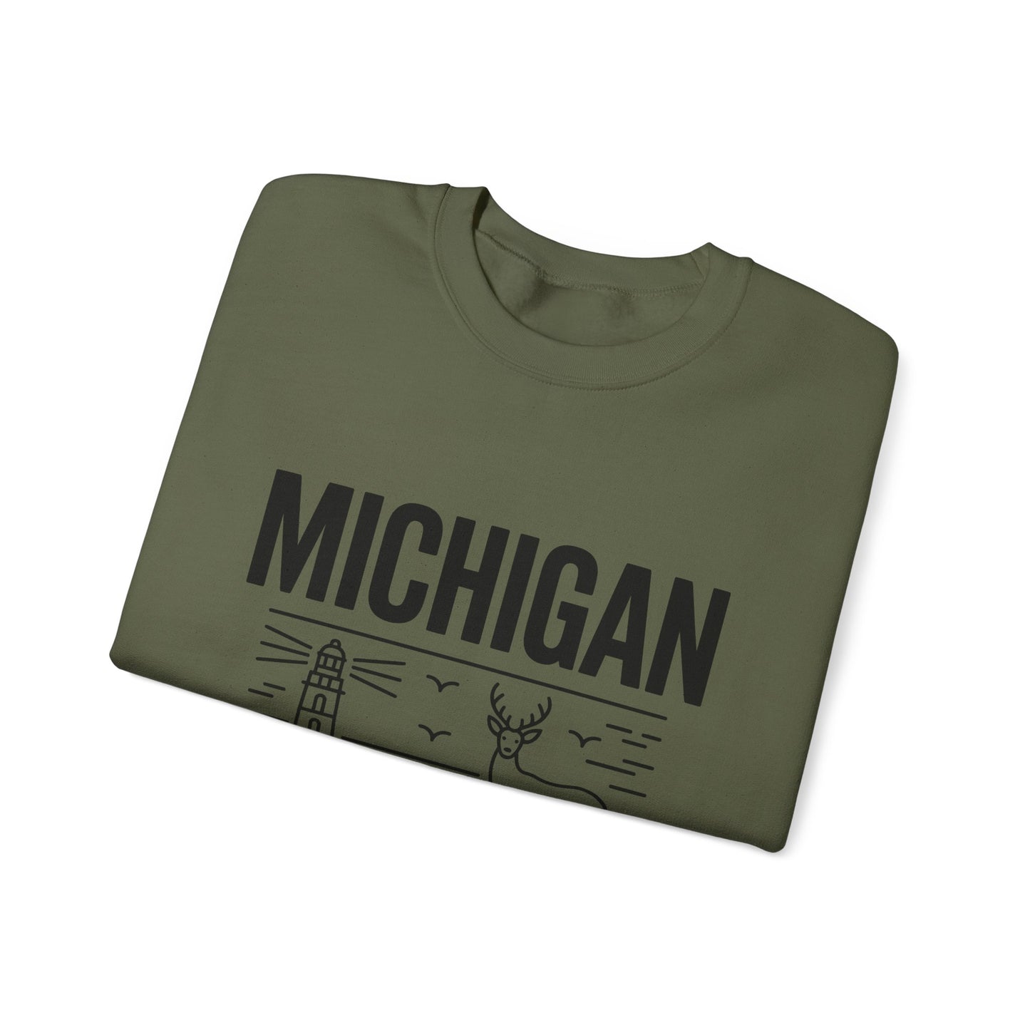 Michigan Pride Sweatshirt | Unisex Heavy Blend™ Crewneck | Great Lakes State Gift | Cozy Apparel for Outdoors | Perfect for All Seasons
