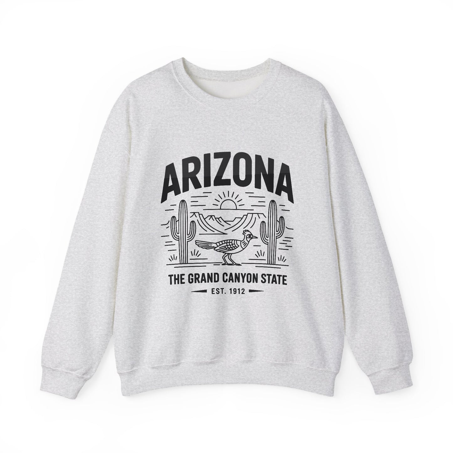 Arizona Crewneck Sweatshirt | Vintage State Apparel, Gift for Travelers, Southwest Style, Unisex Fashion, Cozy Outfit