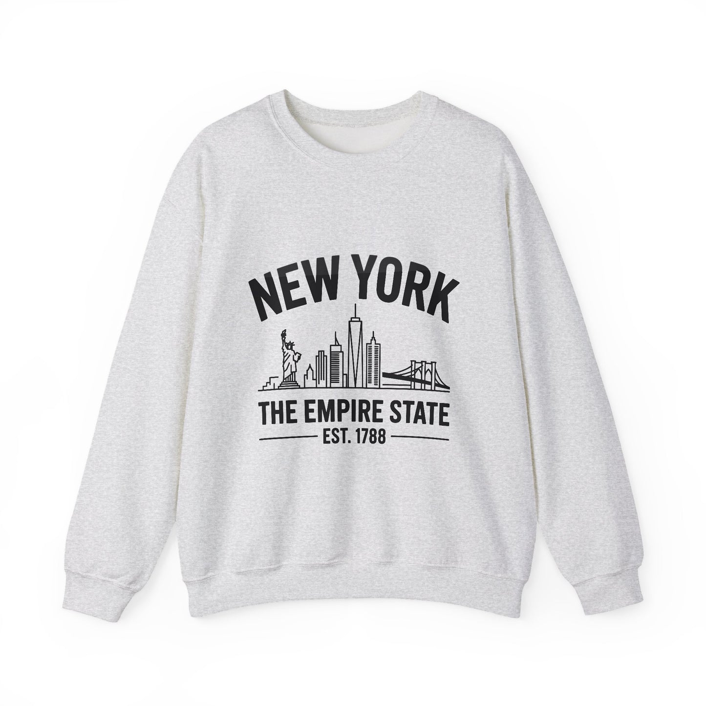 New York Skyline Crewneck Sweatshirt, Cozy NYC Apparel, Unisex Sweatshirt, Travel Souvenir, Urban Fashion, Gift for New Yorkers