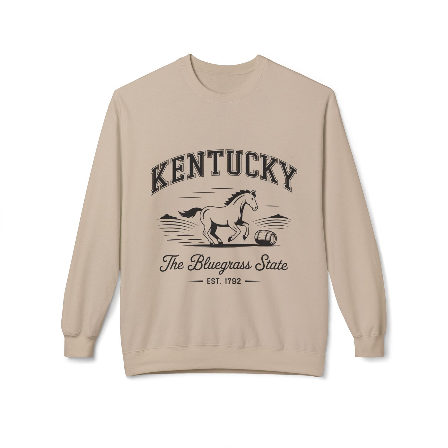 Kentucky Vintage Fleece Sweatshirt, Cozy Crewneck for Fans, Perfect for Gifts, Warm Fall Layer, Kentucky Pride Apparel