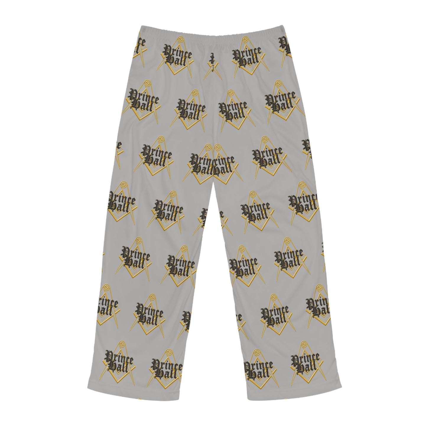 Stylish Men's PJ Pants, Cozy Loungewear, Perfect Gift for Dads, Ideal for Movie Nights, Yellow and Gray Patterned Sleepwear