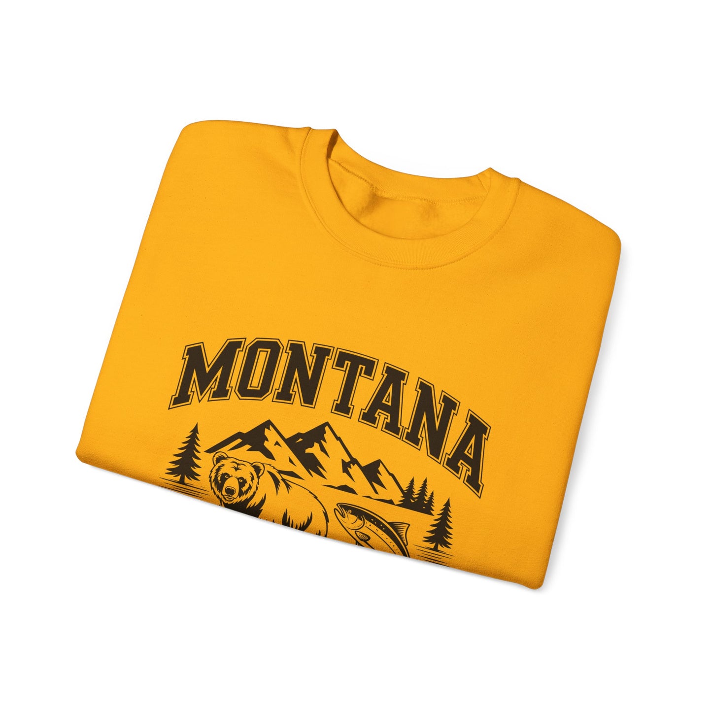 Montana Adventure Crewneck Sweatshirt, Cozy Graphic Sweatshirt, Gift for Nature Lovers, Casual Outfit, Perfect for Fall and Winter