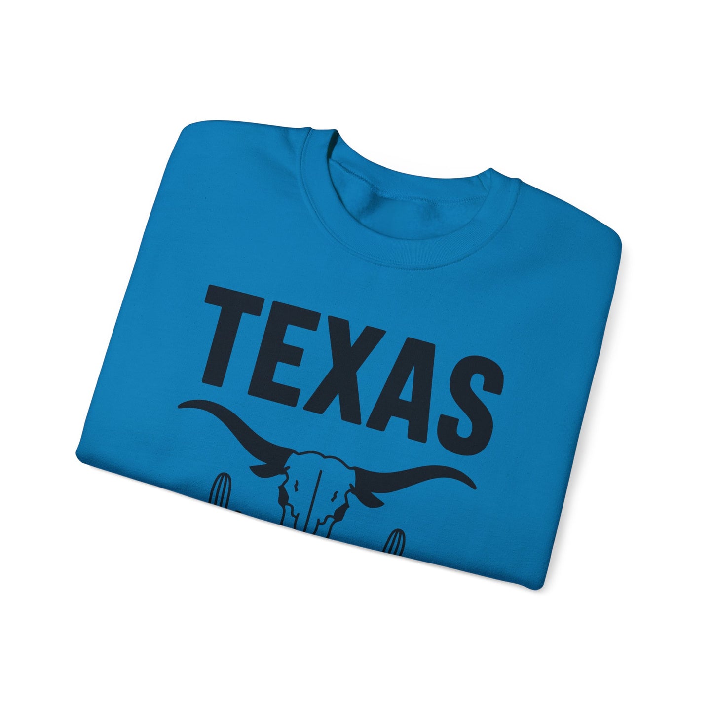 Texas Pride Crewneck Sweatshirt - Unisex Heavy Blend, Comfortable Vintage Style, Great for Casual Wear, Travel, Gifts
