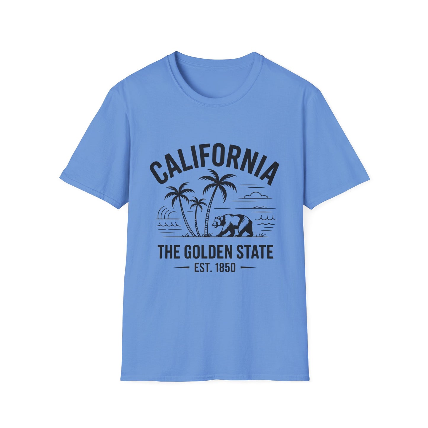 California Inspired Unisex T-Shirt, Softstyle Tee, Vintage California Tee, Travel Gift, Summer Fashion, Beachwear, Casual Wear