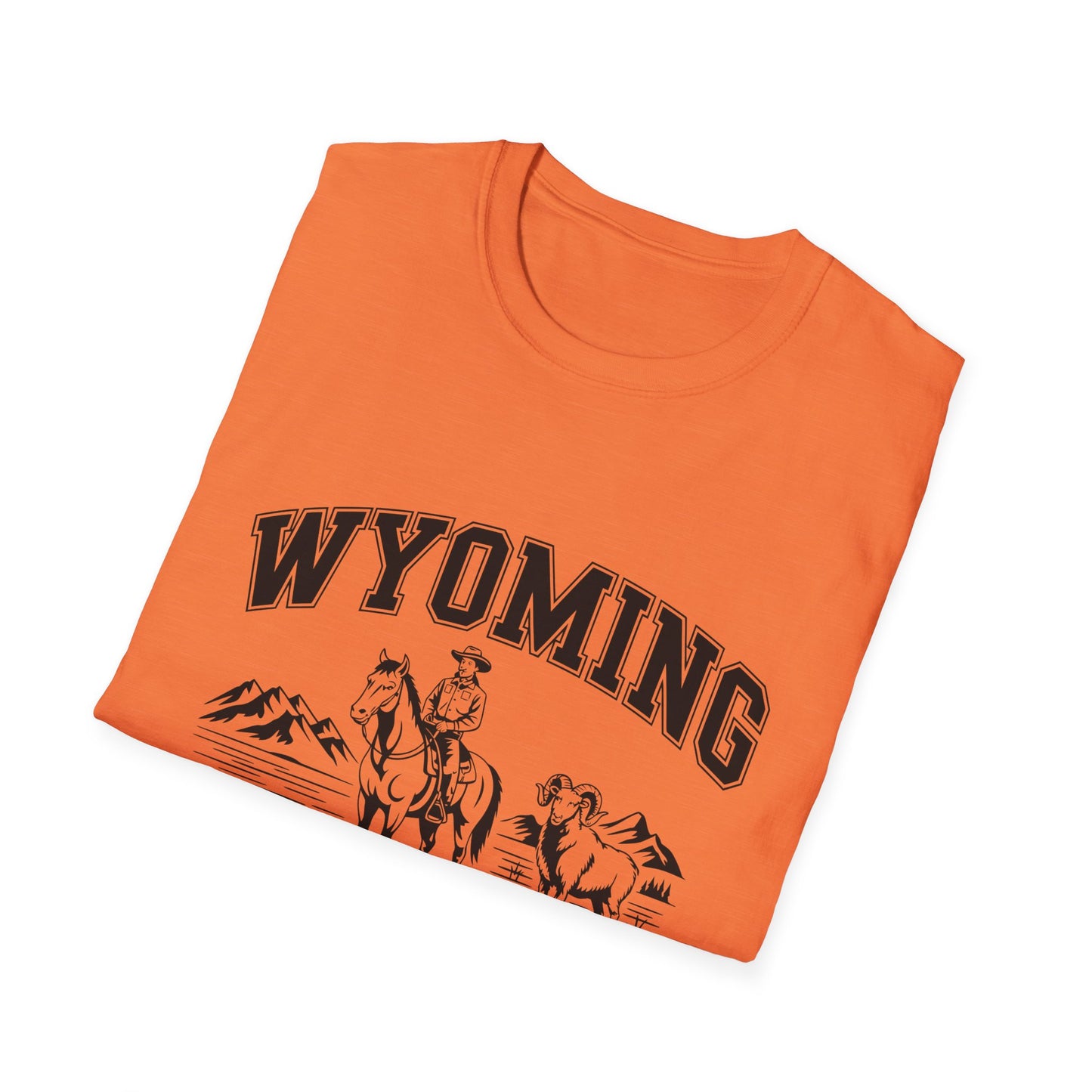 Wyoming Cowboy State T-Shirt | Vintage Western Tee, Gift for Cowboys, Travel Souvenir, Casual Outfit, Americana Style