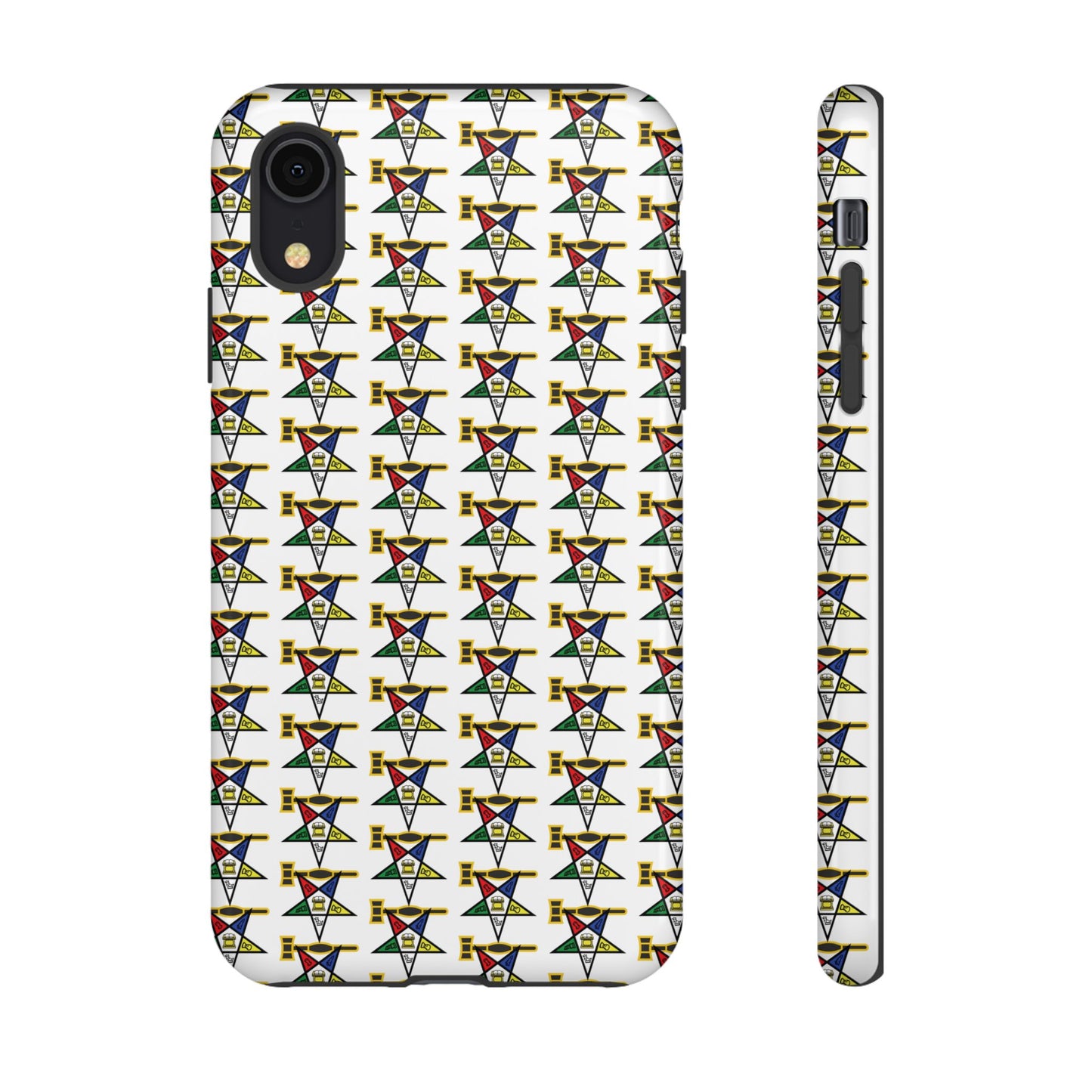 Tough Cases iPhone Case, Colorful Geometric Phone Cover, Unique Gift for Tech Lovers, Durable Phone Accessories, Trendy Phone Protector