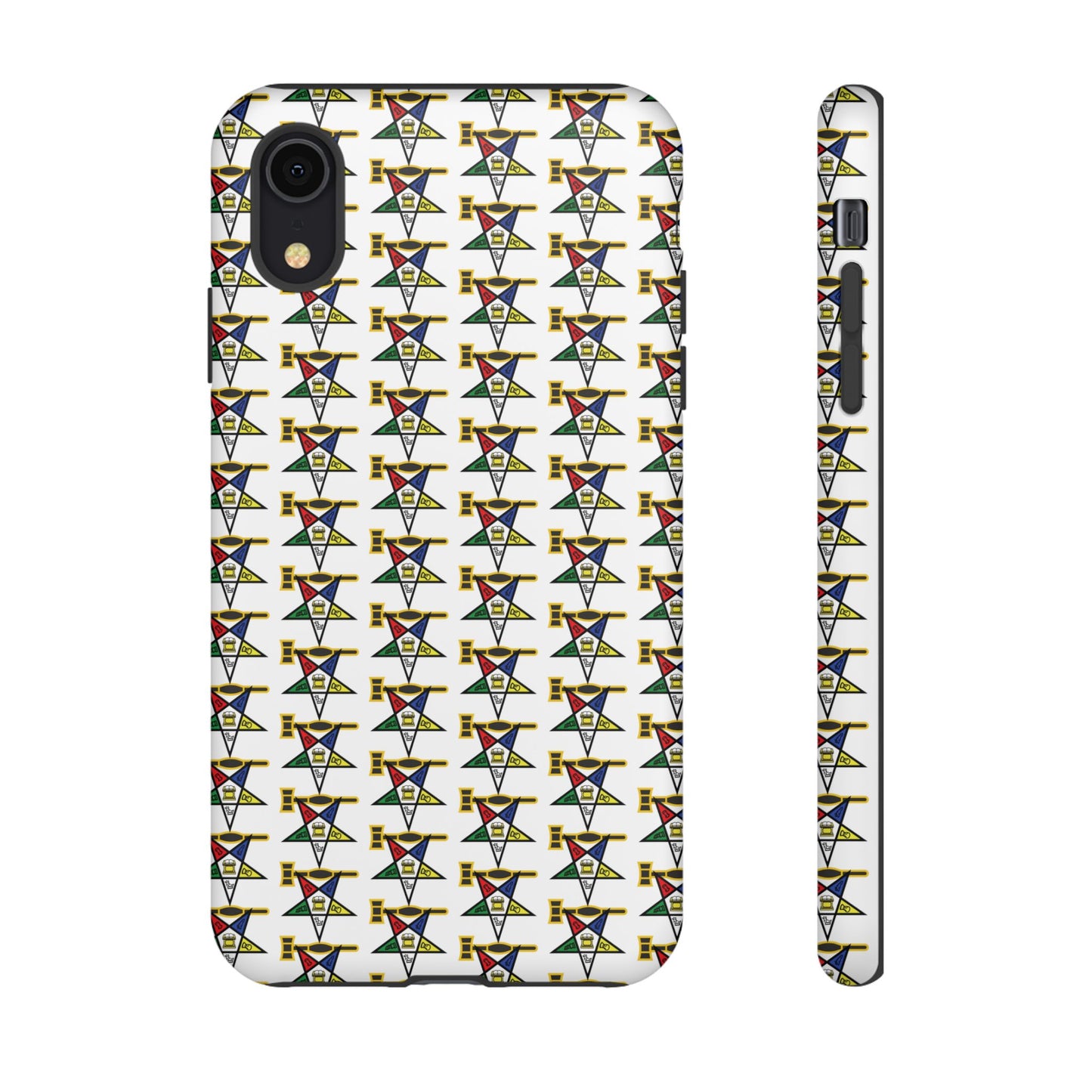 Tough Cases iPhone Case, Colorful Geometric Phone Cover, Unique Gift for Tech Lovers, Durable Phone Accessories, Trendy Phone Protector