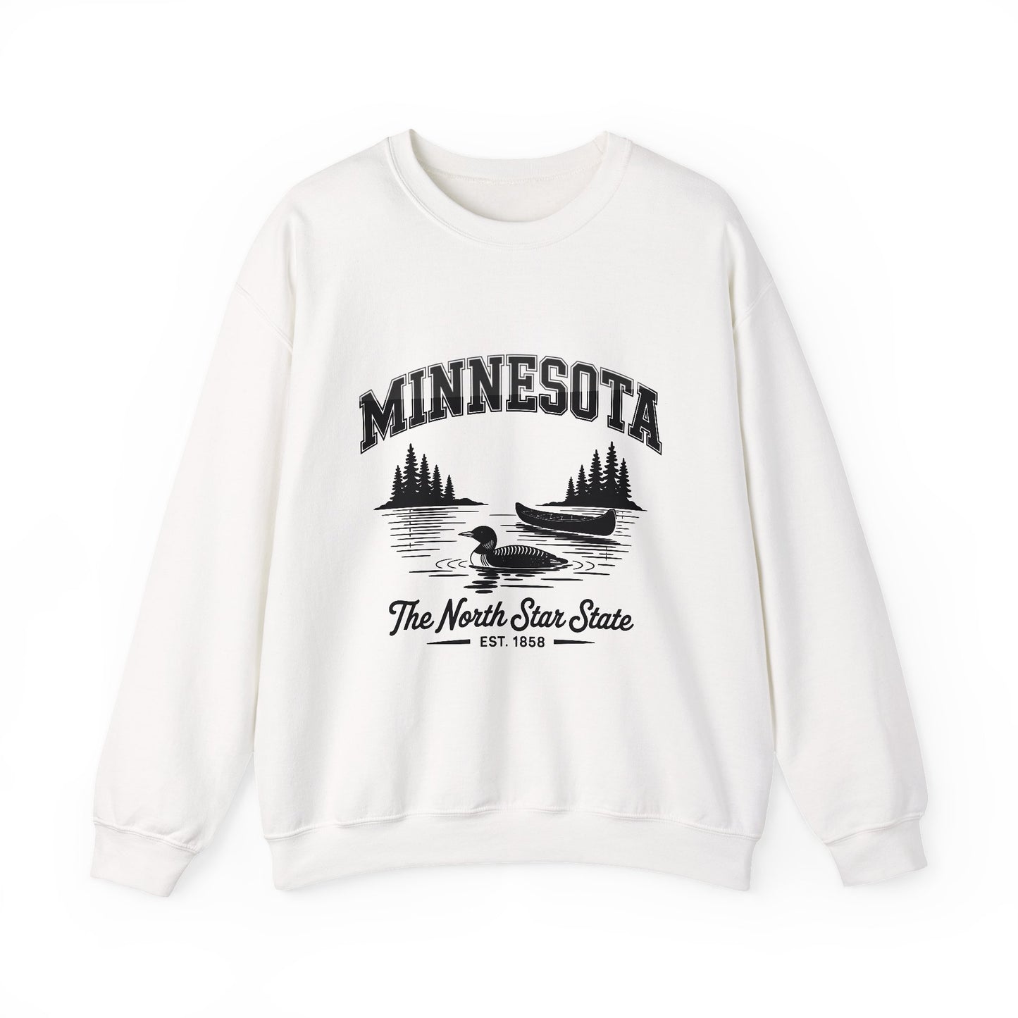 Minnesota Vintage Crewneck Sweatshirt, Cozy Sweatshirt, Gift for Travelers, Lake Life Apparel, Unisex Pullover
