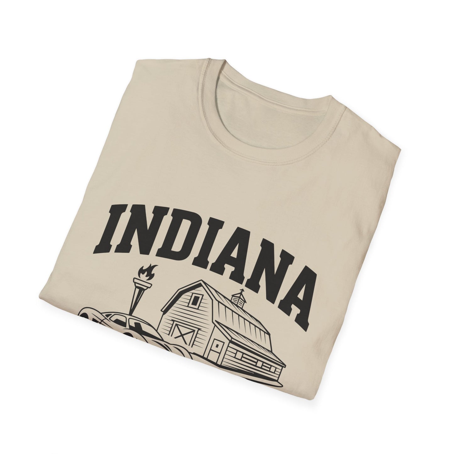 Indiana Hoosier State T-Shirt, Unisex Graphic Tee, Soft Cotton Shirt for Indiana Fans, Vintage Style Apparel, Great for Gifts