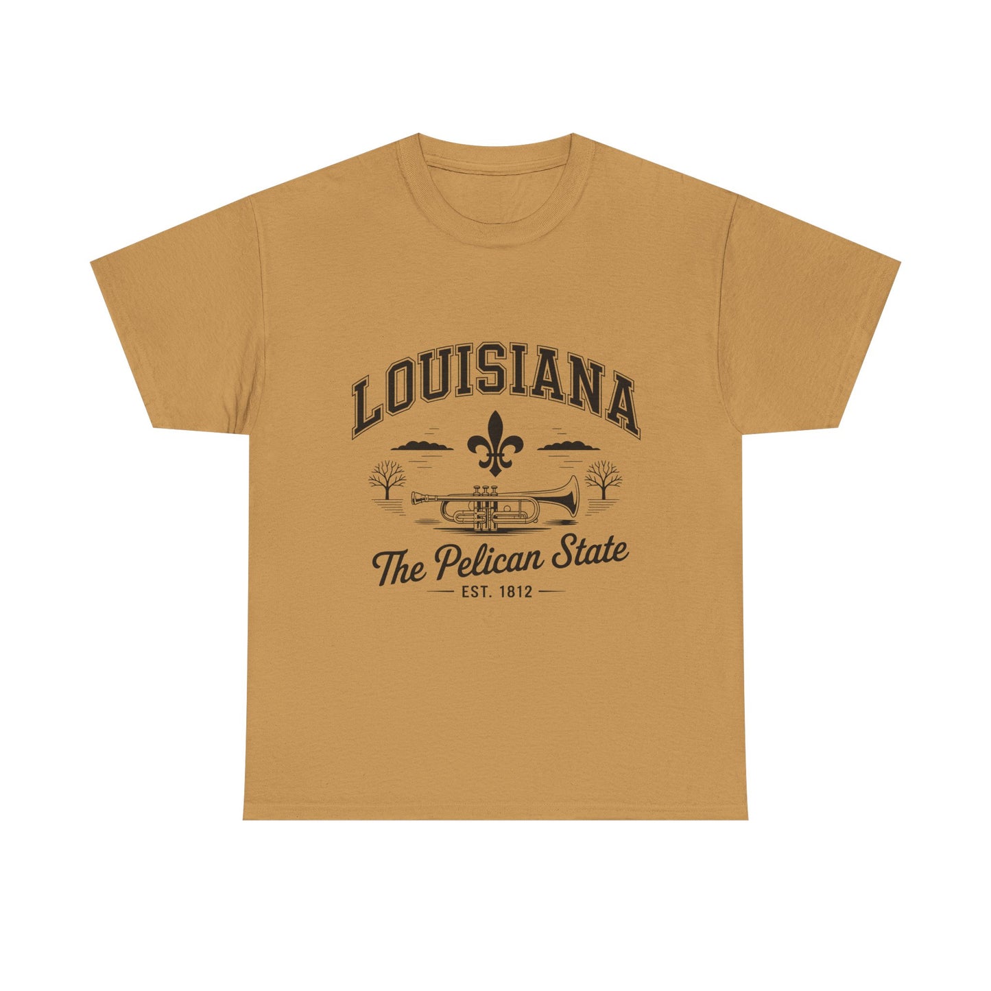 Louisiana State Pride Tee, Unisex Heavy Cotton T-Shirt, Perfect for Souvenir, Gift, Louisiana Lover, Home State Shirt