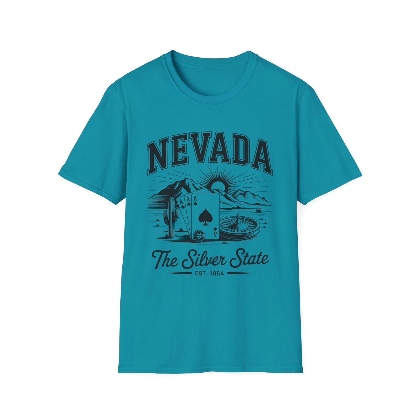 Nevada Vintage Graphic T-Shirt, Unisex Cool Tee, Casual Wear, Travel Souvenir, Gift for Nevada Lovers, Summer Style