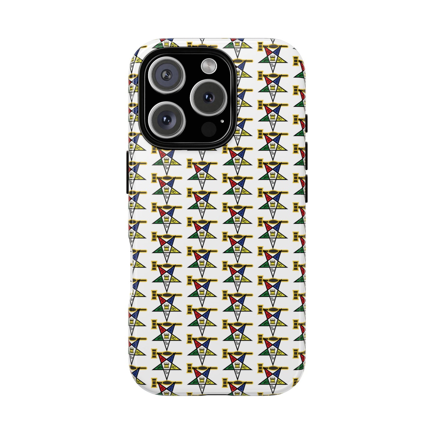 Tough Cases iPhone Case, Colorful Geometric Phone Cover, Unique Gift for Tech Lovers, Durable Phone Accessories, Trendy Phone Protector