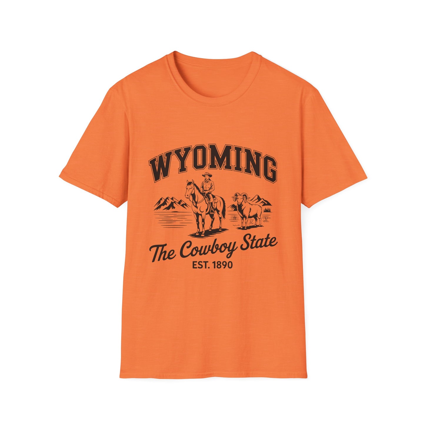 Wyoming Cowboy State T-Shirt | Vintage Western Tee, Gift for Cowboys, Travel Souvenir, Casual Outfit, Americana Style