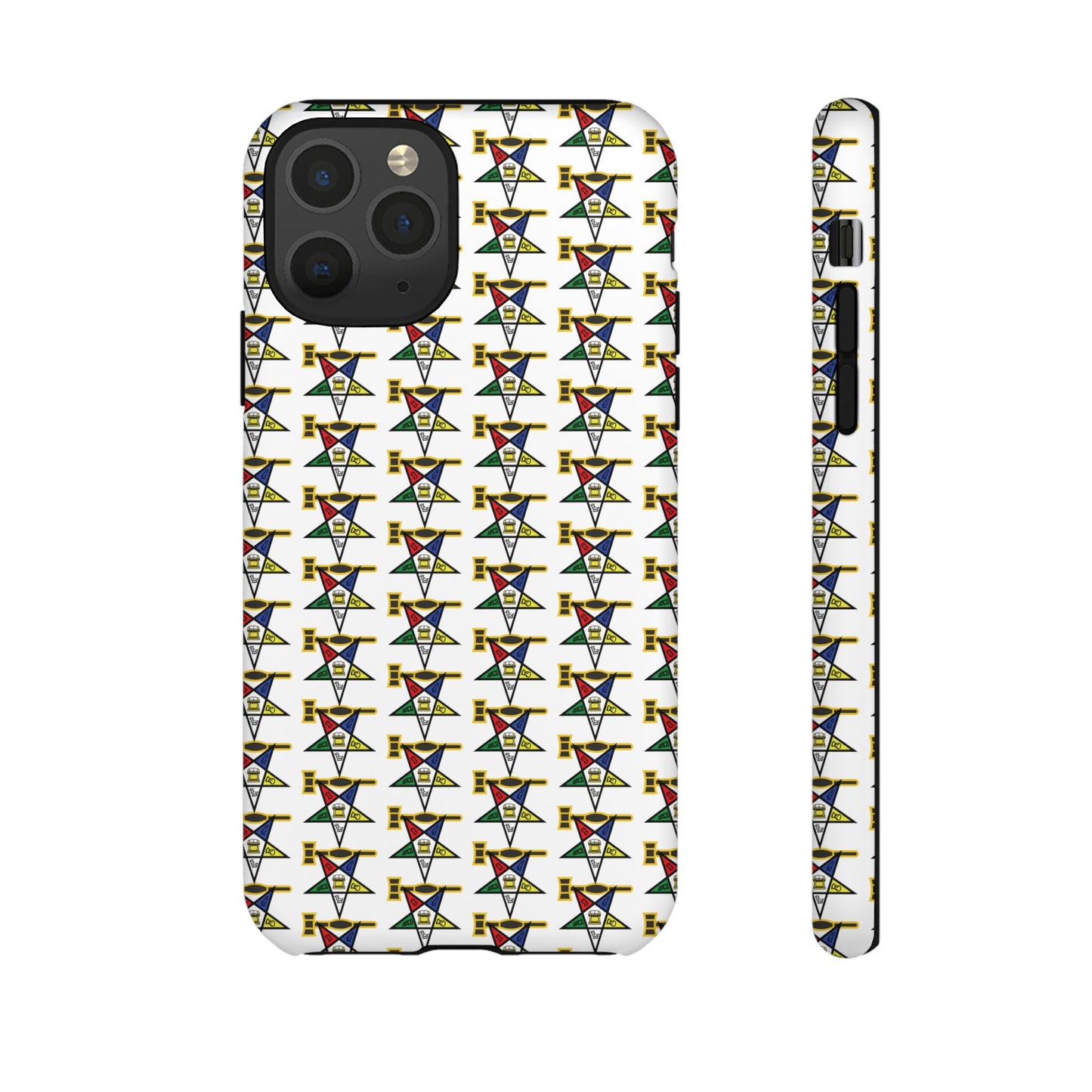 Tough Cases iPhone Case, Colorful Geometric Phone Cover, Unique Gift for Tech Lovers, Durable Phone Accessories, Trendy Phone Protector