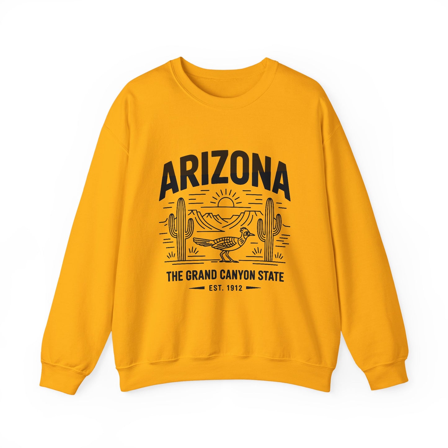 Arizona Crewneck Sweatshirt | Vintage State Apparel, Gift for Travelers, Southwest Style, Unisex Fashion, Cozy Outfit