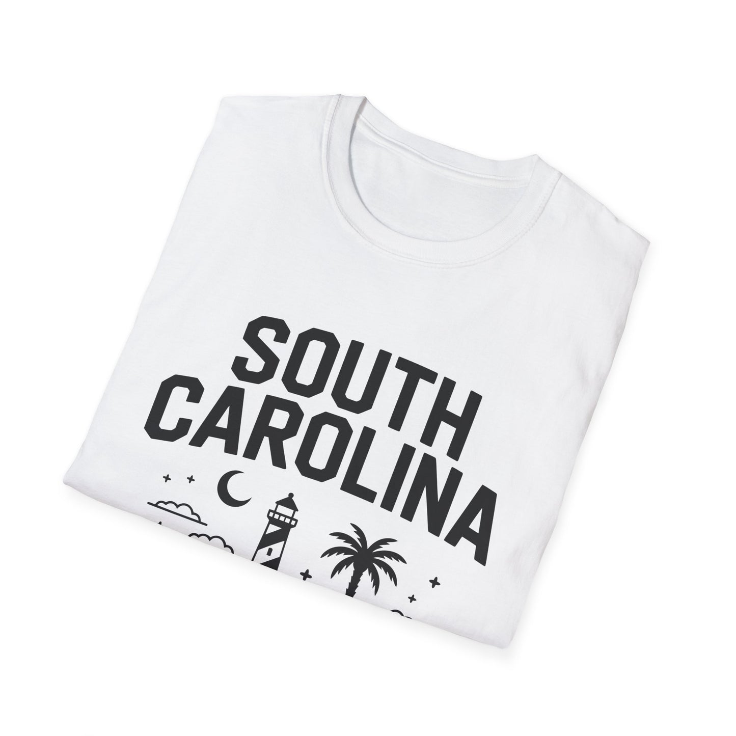South Carolina Graphic T-Shirt, Casual Wear, Beach Vibes, State Pride Apparel, Travel Souvenir, Gift for Southerners