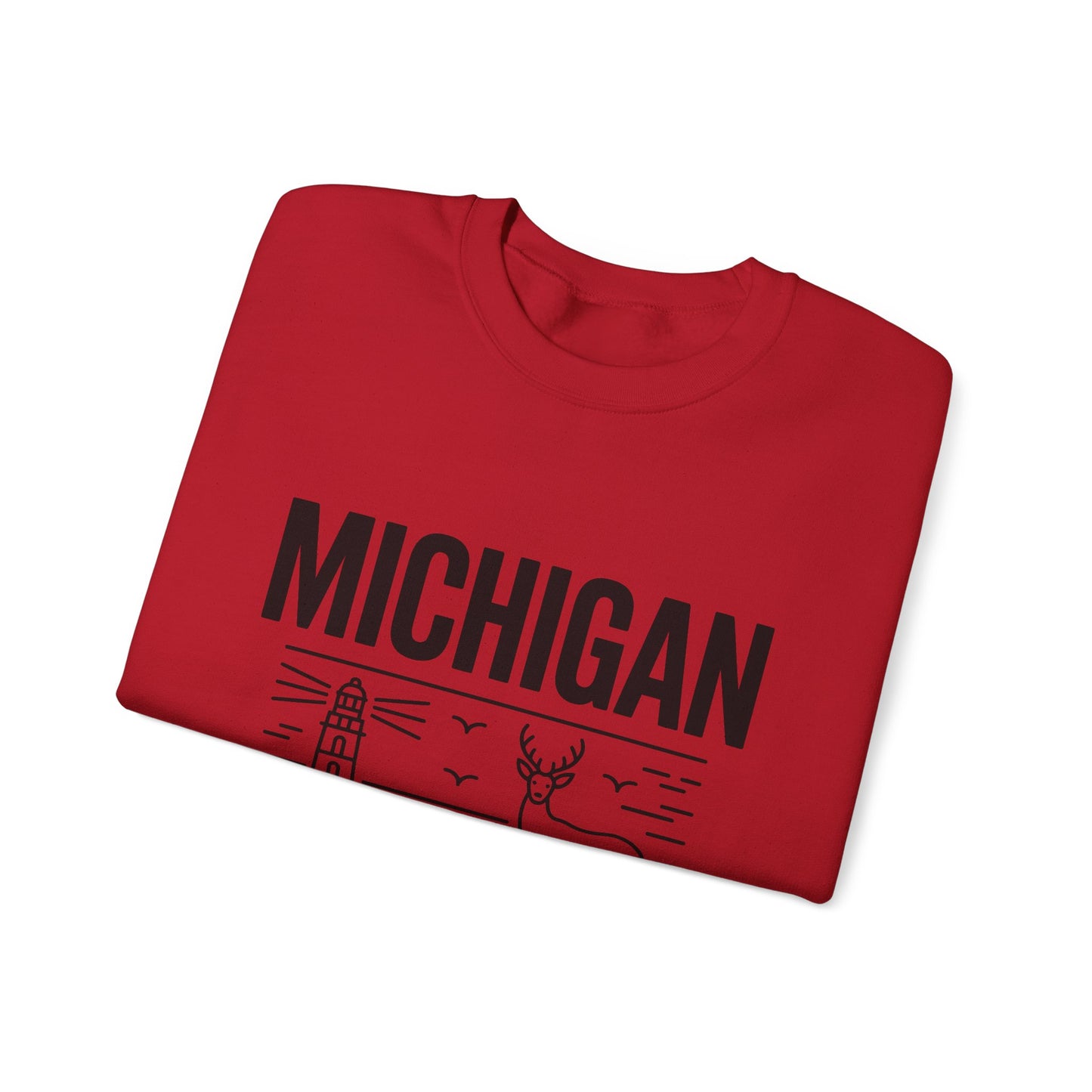 Michigan Pride Sweatshirt | Unisex Heavy Blend™ Crewneck | Great Lakes State Gift | Cozy Apparel for Outdoors | Perfect for All Seasons