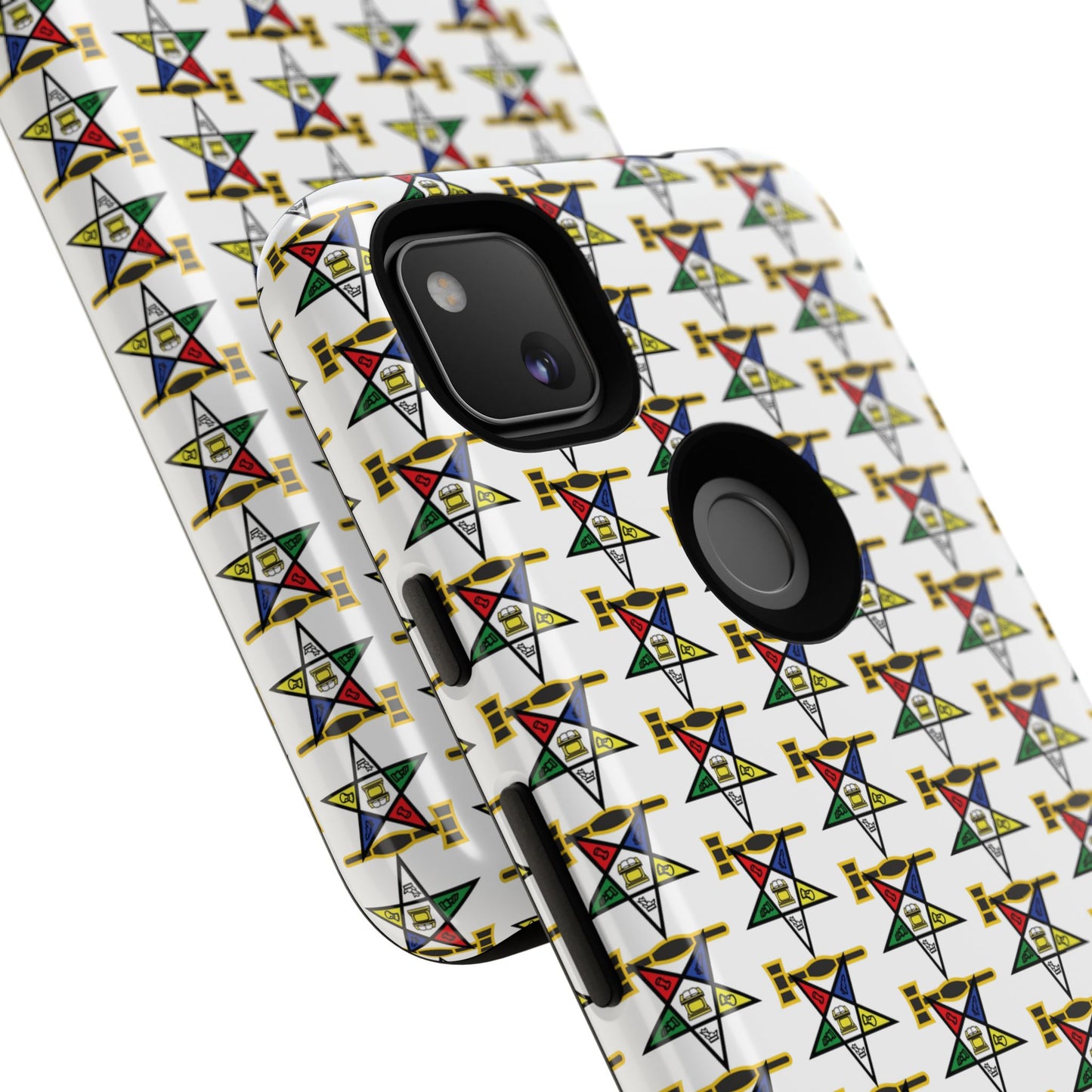 Tough Cases iPhone Case, Colorful Geometric Phone Cover, Unique Gift for Tech Lovers, Durable Phone Accessories, Trendy Phone Protector