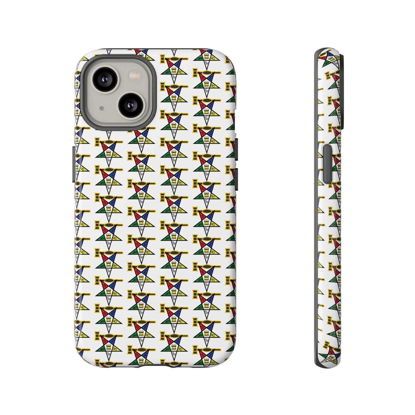 Tough Cases iPhone Case, Colorful Geometric Phone Cover, Unique Gift for Tech Lovers, Durable Phone Accessories, Trendy Phone Protector