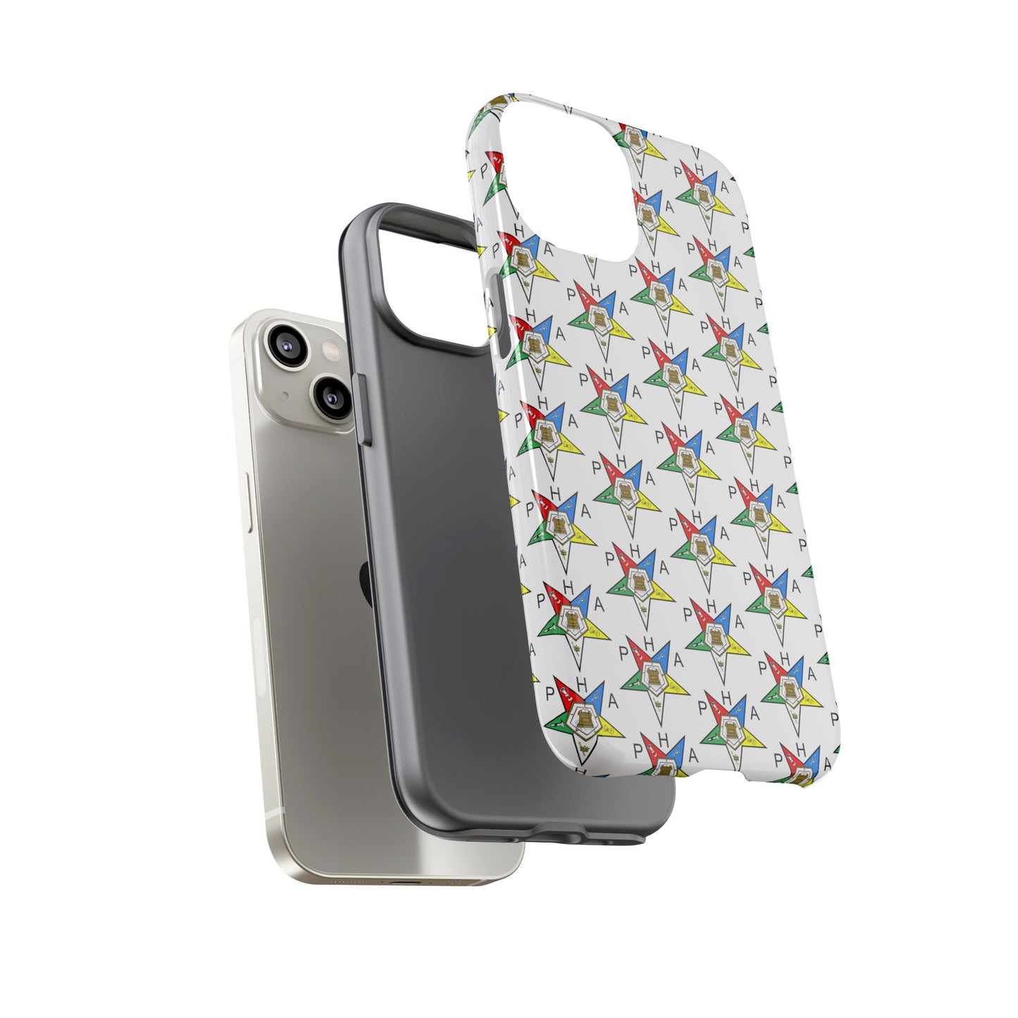 Colorful Phone Case for Tough Cases Lovers, Customizable Phone Accessories, Unique Gift, Durable Phone Cover, Fun Patterned Case