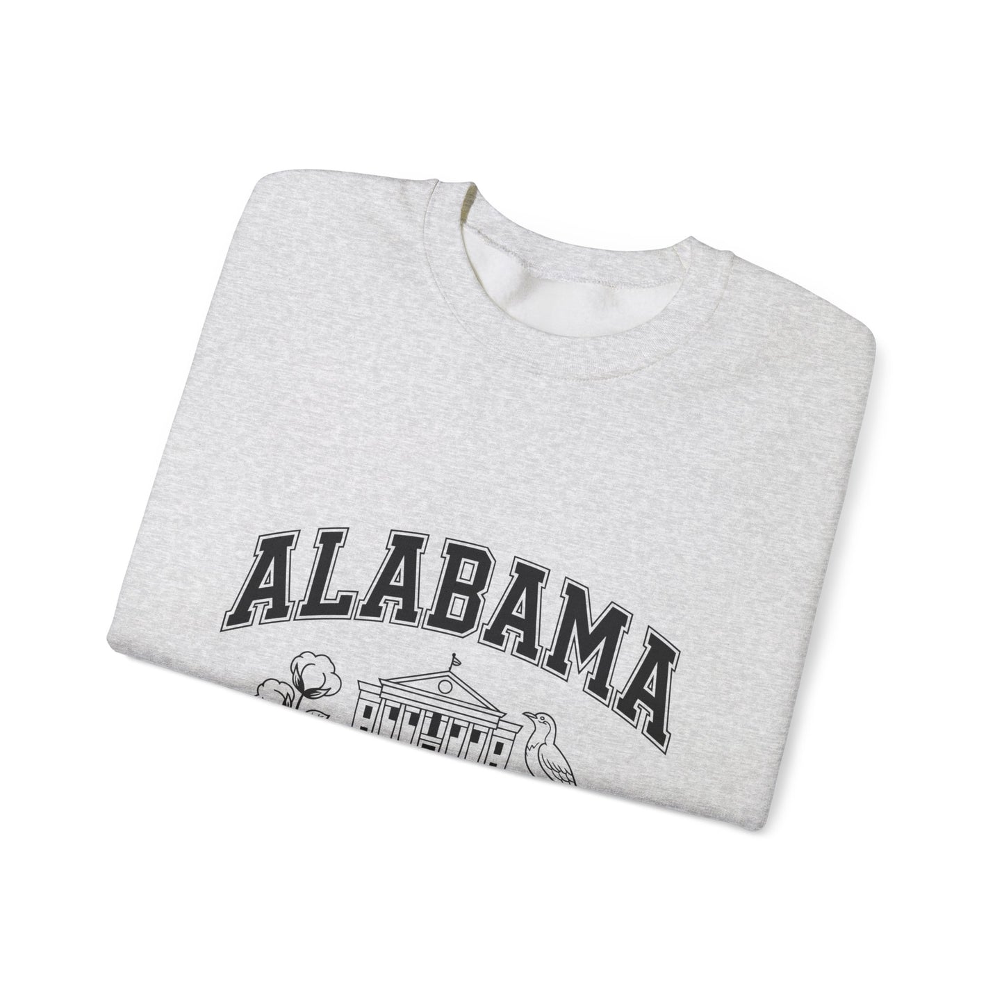 Southern Pride Alabama Crewneck Sweatshirt | Casual Wear, Gift for Alabama Fans, College Apparel, Unisex Sweatshirt, Cozy Outfit