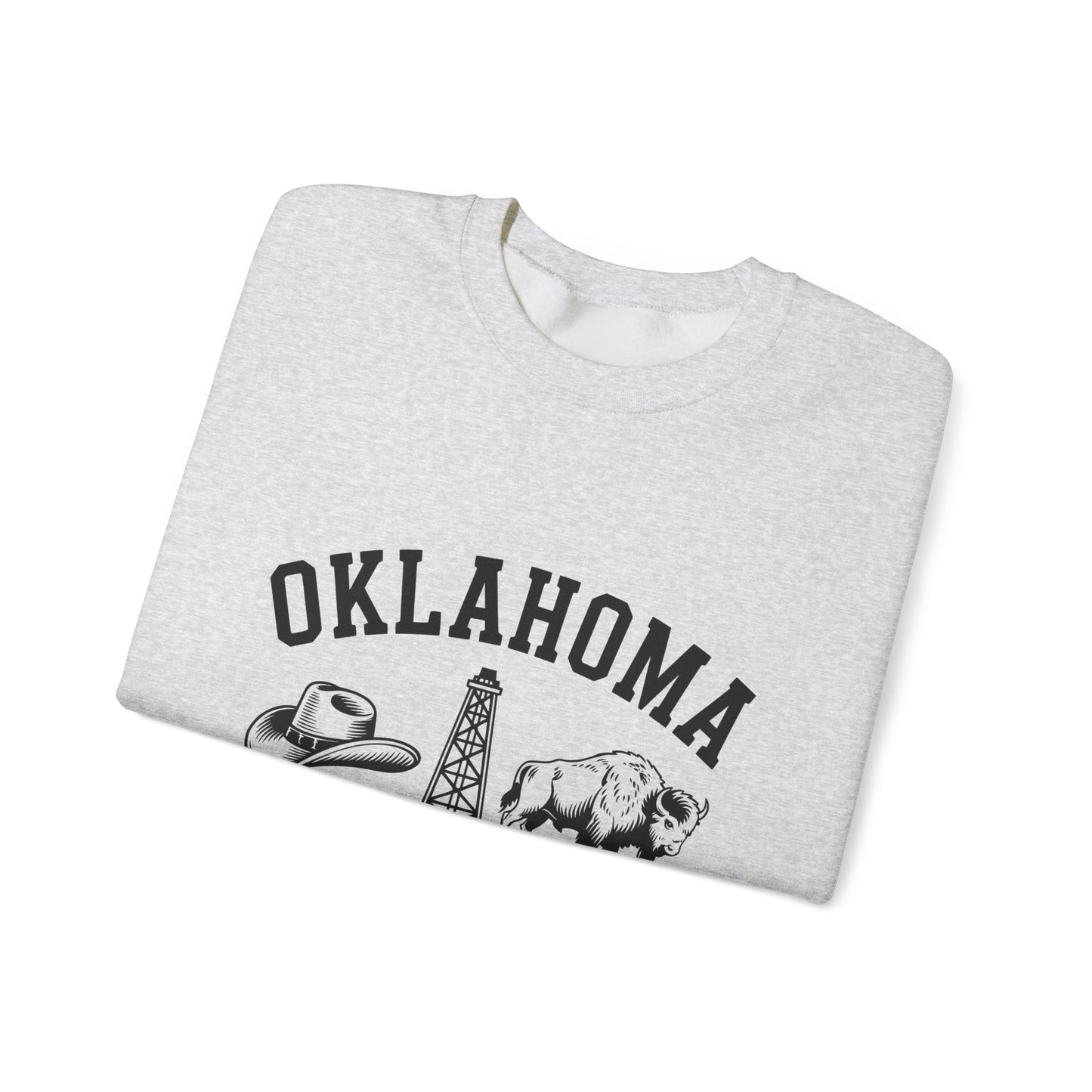 Oklahoma The Sooner State Sweatshirt, Cozy Crewneck for Casual Outfits, College Apparel, Gift for Oklahomans, Perfect for All Seasons