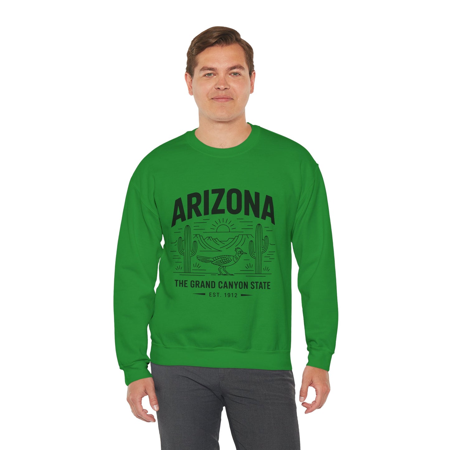 Arizona Crewneck Sweatshirt | Vintage State Apparel, Gift for Travelers, Southwest Style, Unisex Fashion, Cozy Outfit