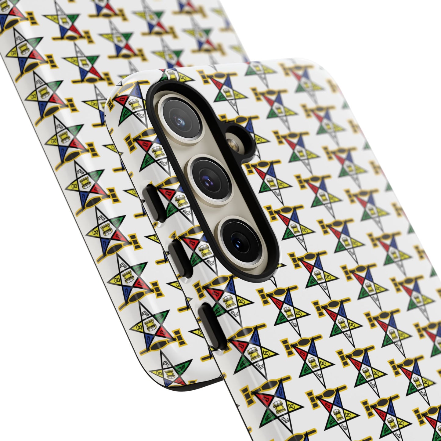 Tough Cases iPhone Case, Colorful Geometric Phone Cover, Unique Gift for Tech Lovers, Durable Phone Accessories, Trendy Phone Protector