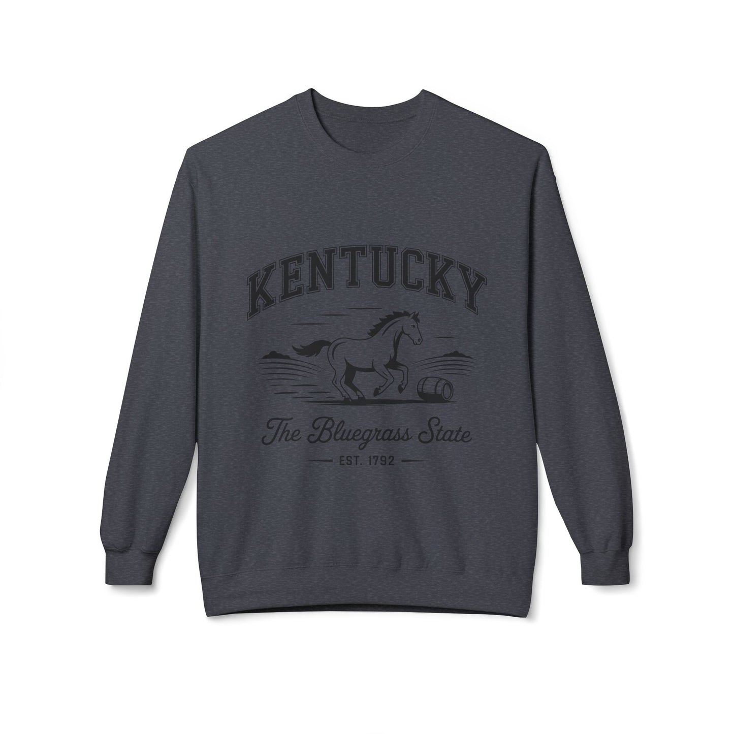 Kentucky Vintage Fleece Sweatshirt, Cozy Crewneck for Fans, Perfect for Gifts, Warm Fall Layer, Kentucky Pride Apparel