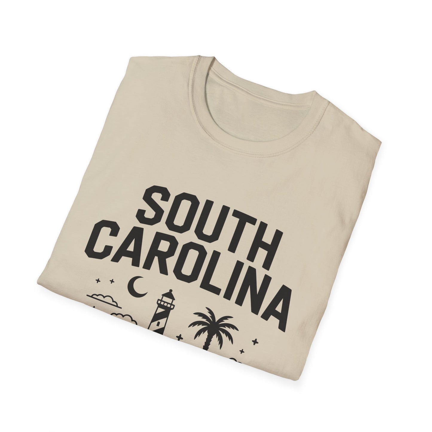 South Carolina Graphic T-Shirt, Casual Wear, Beach Vibes, State Pride Apparel, Travel Souvenir, Gift for Southerners