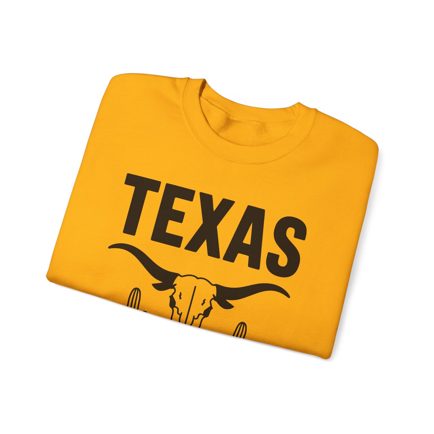 Texas Pride Crewneck Sweatshirt - Unisex Heavy Blend, Comfortable Vintage Style, Great for Casual Wear, Travel, Gifts