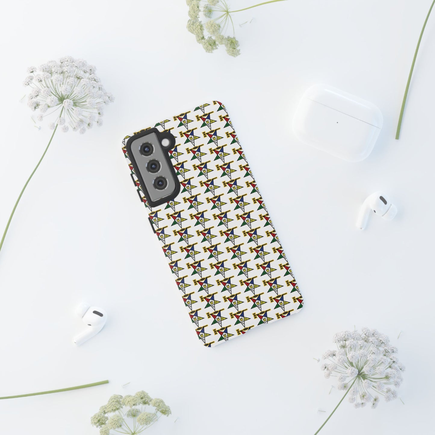 Tough Cases iPhone Case, Colorful Geometric Phone Cover, Unique Gift for Tech Lovers, Durable Phone Accessories, Trendy Phone Protector