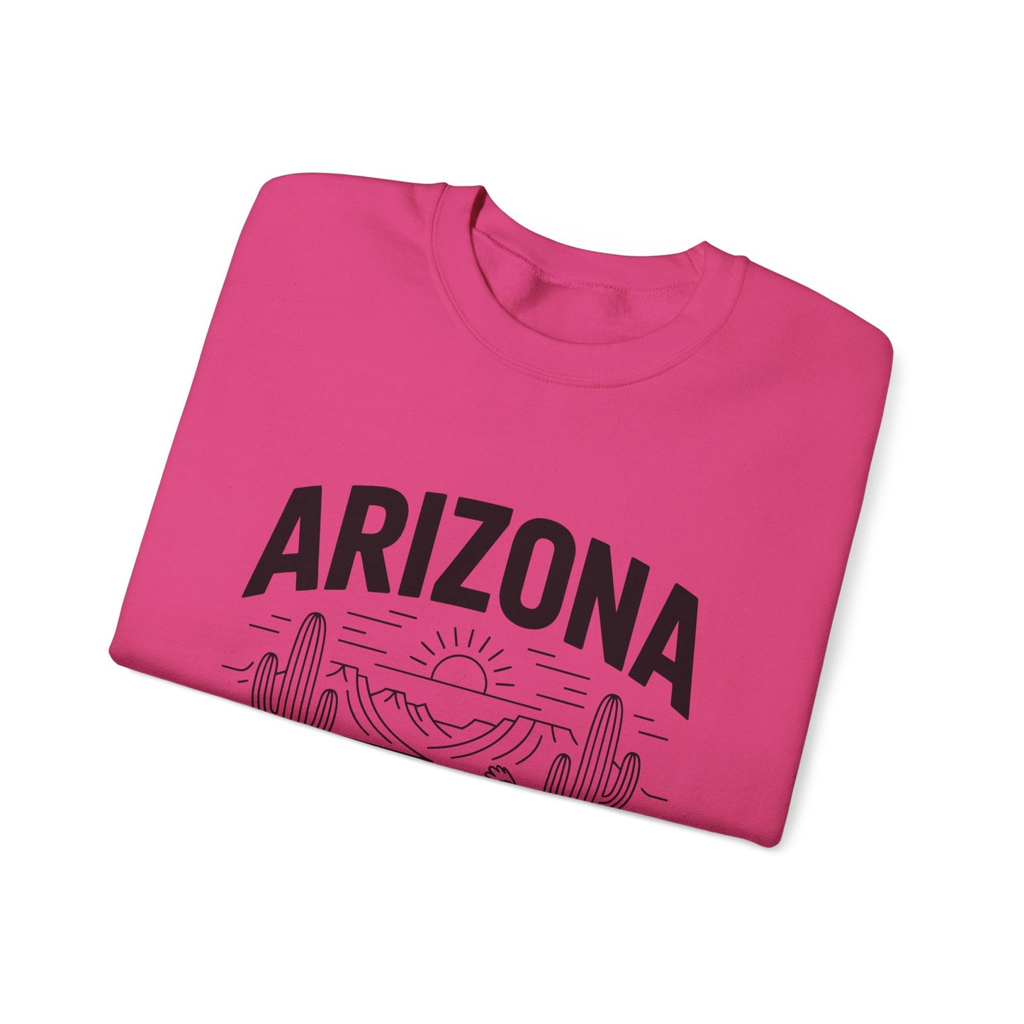 Arizona Crewneck Sweatshirt | Vintage State Apparel, Gift for Travelers, Southwest Style, Unisex Fashion, Cozy Outfit