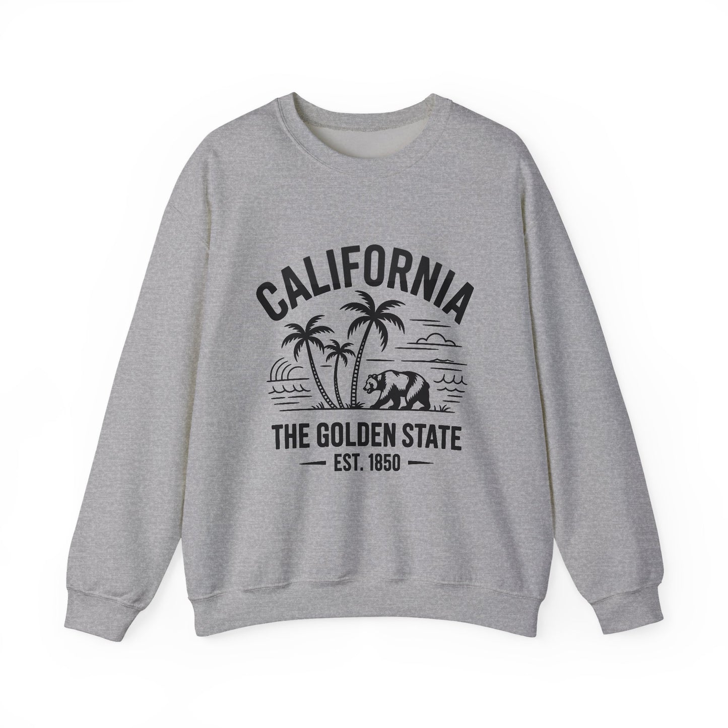 California Crewneck Sweatshirt, Cozy California Sweatshirt, Unisex Crewneck, Retro Gift, Casual Wear, Gift for Travel Lovers