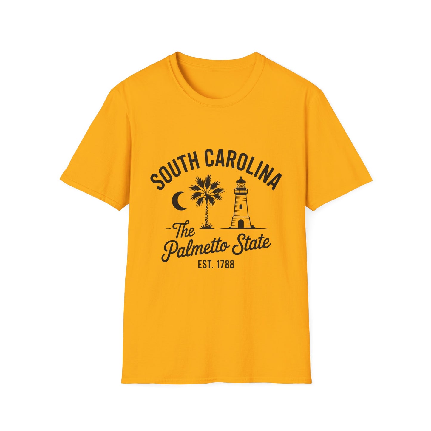 South Carolina Palmetto State T-Shirt, Cool State Pride Tee, Unisex Graphic Shirt, Vacation Souvenir Top, Gifts for Travelers