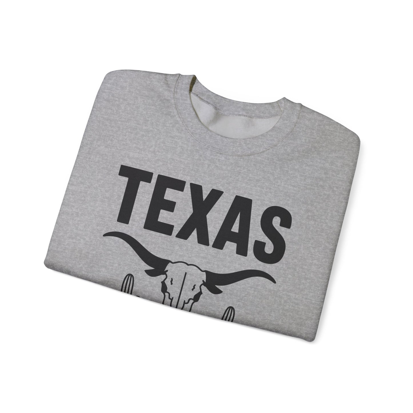 Texas Pride Crewneck Sweatshirt - Unisex Heavy Blend, Comfortable Vintage Style, Great for Casual Wear, Travel, Gifts