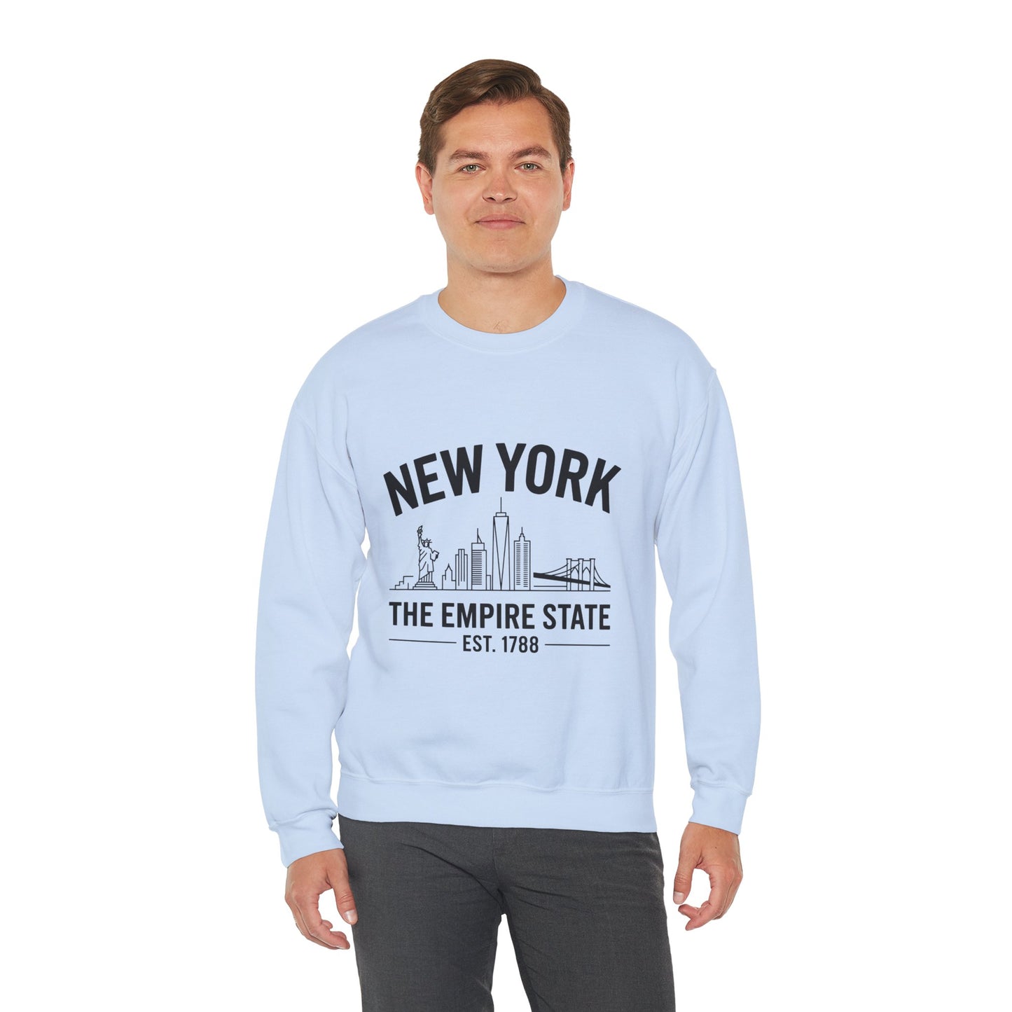 New York Skyline Crewneck Sweatshirt, Cozy NYC Apparel, Unisex Sweatshirt, Travel Souvenir, Urban Fashion, Gift for New Yorkers