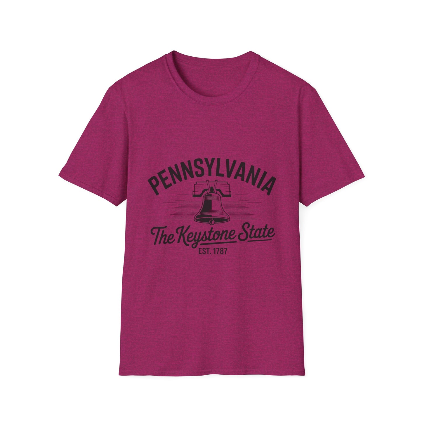 Pennsylvania Keystone State T-Shirt, Unisex Tee, Travel Souvenir, State Pride, Gift for Pennsylvanians, Casual Wear, Summer Fashion