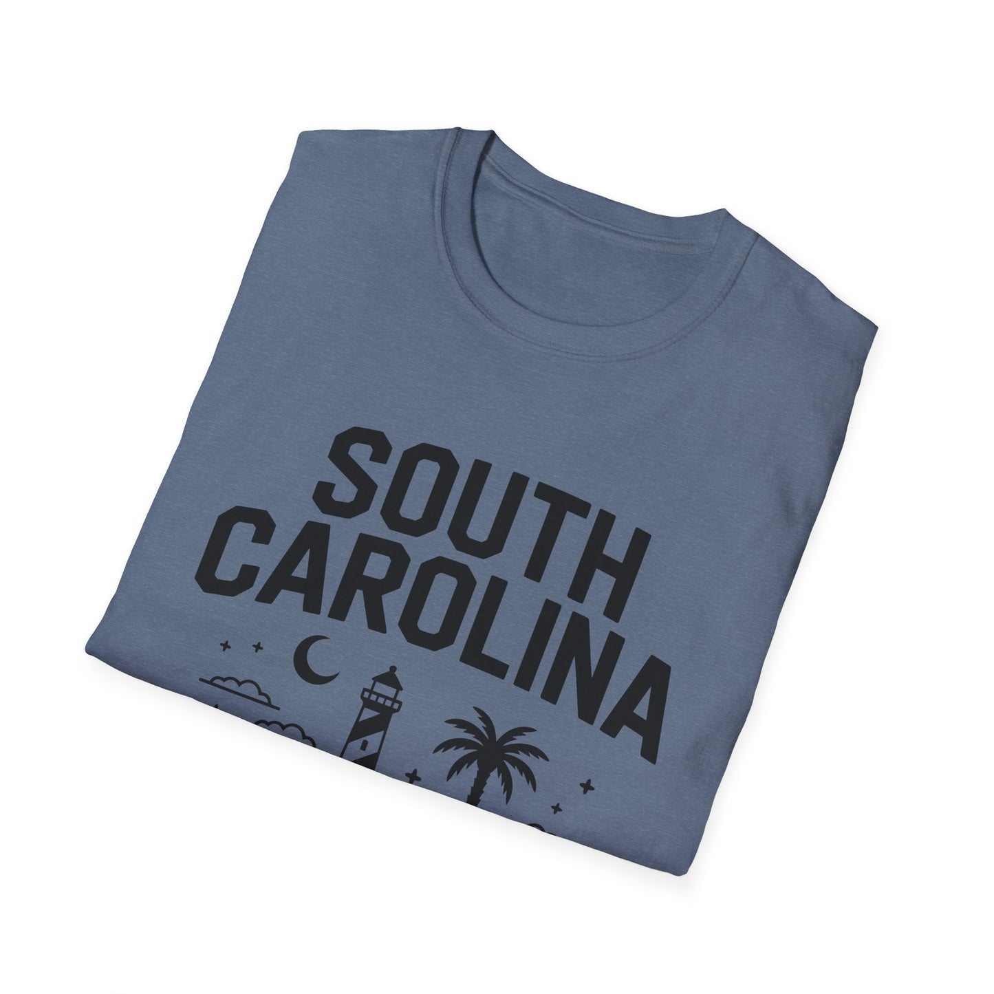South Carolina Graphic T-Shirt, Casual Wear, Beach Vibes, State Pride Apparel, Travel Souvenir, Gift for Southerners