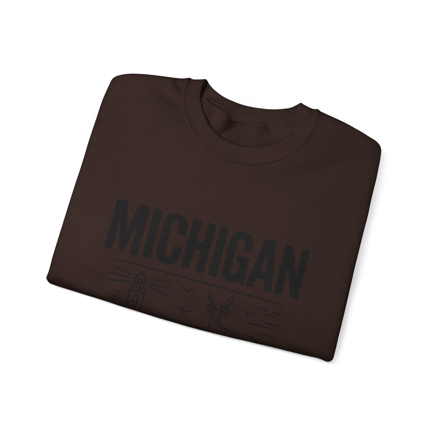 Michigan Pride Sweatshirt | Unisex Heavy Blend™ Crewneck | Great Lakes State Gift | Cozy Apparel for Outdoors | Perfect for All Seasons