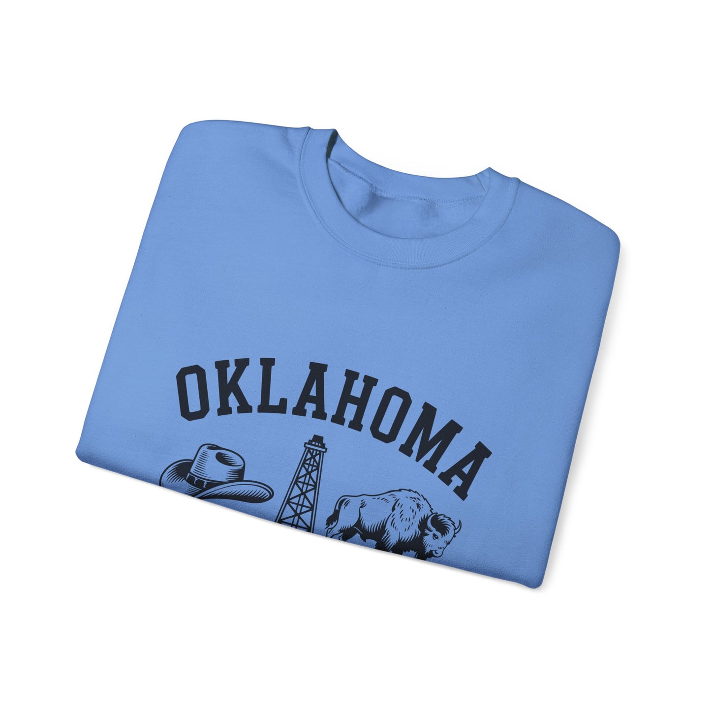 Oklahoma The Sooner State Sweatshirt, Cozy Crewneck for Casual Outfits, College Apparel, Gift for Oklahomans, Perfect for All Seasons