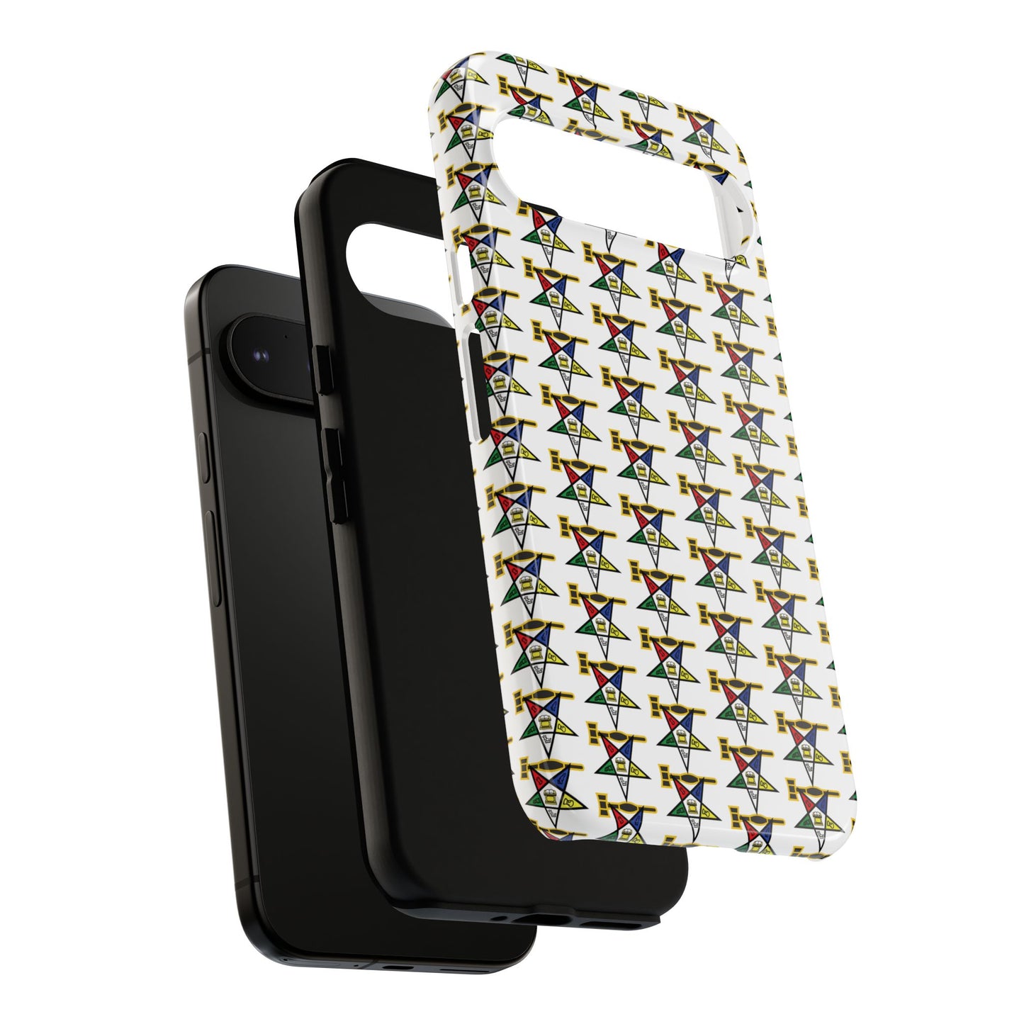 Tough Cases iPhone Case, Colorful Geometric Phone Cover, Unique Gift for Tech Lovers, Durable Phone Accessories, Trendy Phone Protector