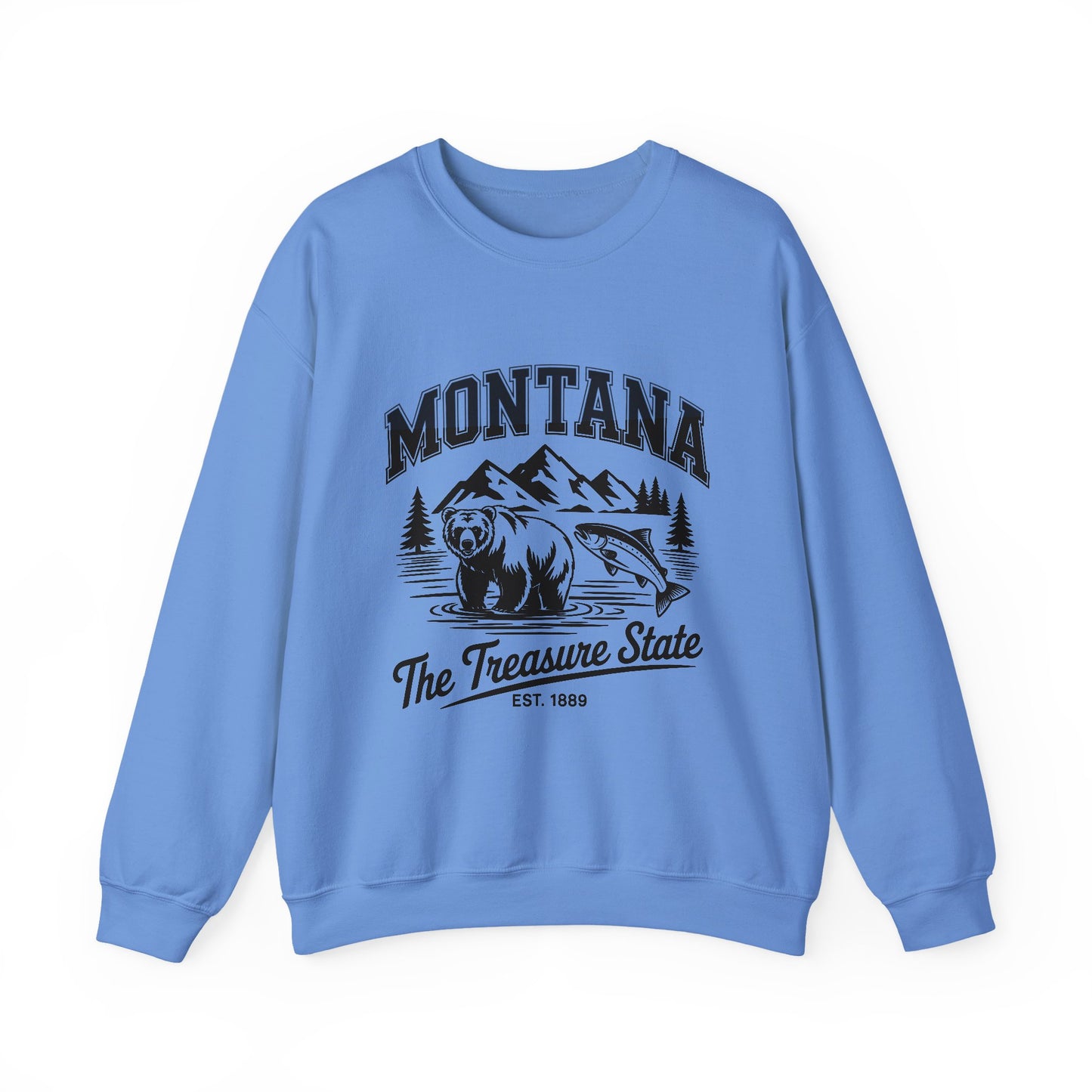 Montana Adventure Crewneck Sweatshirt, Cozy Graphic Sweatshirt, Gift for Nature Lovers, Casual Outfit, Perfect for Fall and Winter