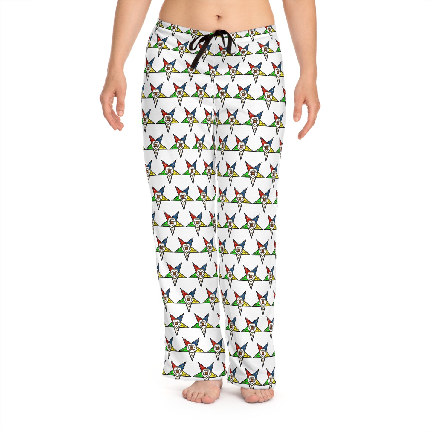 Whimsical Star Print Women's Pajama Pants, Comfortable Lounge Wear, Cozy Sleepwear, Gift for Her, Festive Homewear