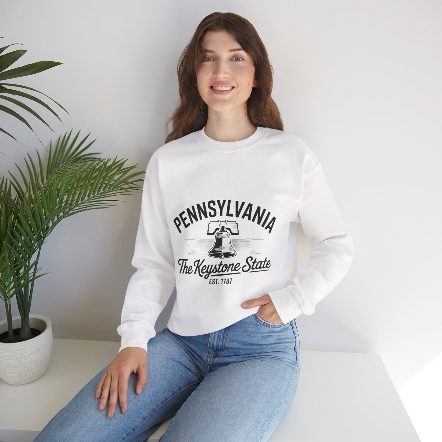 Pennsylvania Crewneck Sweatshirt, Cozy State Pride Apparel, Unisex Sweatshirt, Perfect for Gift Giving, Casual Outfit