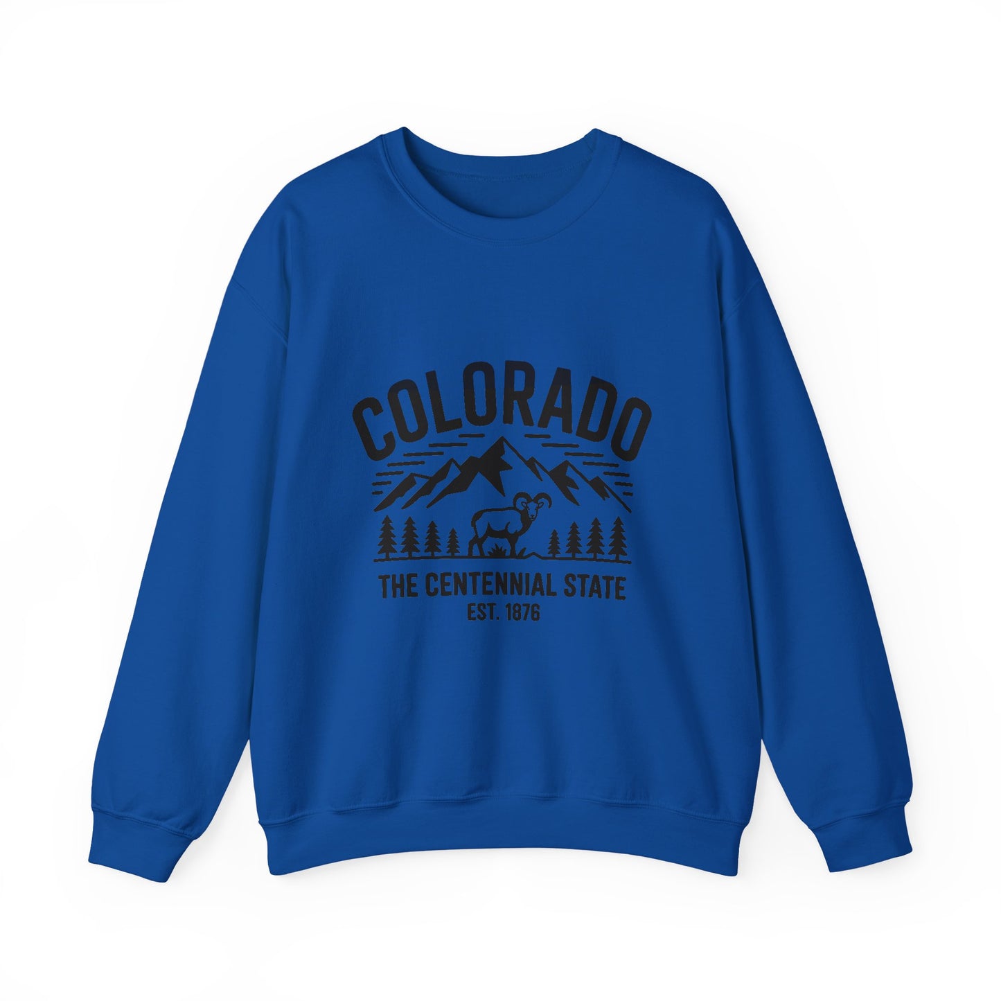 Colorado Adventure Crewneck Sweatshirt - Cozy State Pride Apparel for Outdoor Lovers, Gifts for Tourists & Nature Enthusiasts