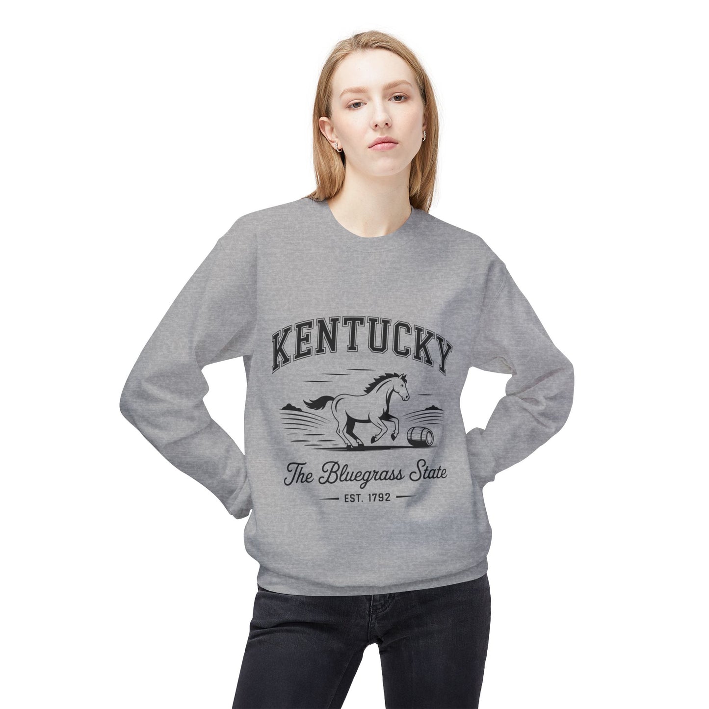 Kentucky Vintage Fleece Sweatshirt, Cozy Crewneck for Fans, Perfect for Gifts, Warm Fall Layer, Kentucky Pride Apparel